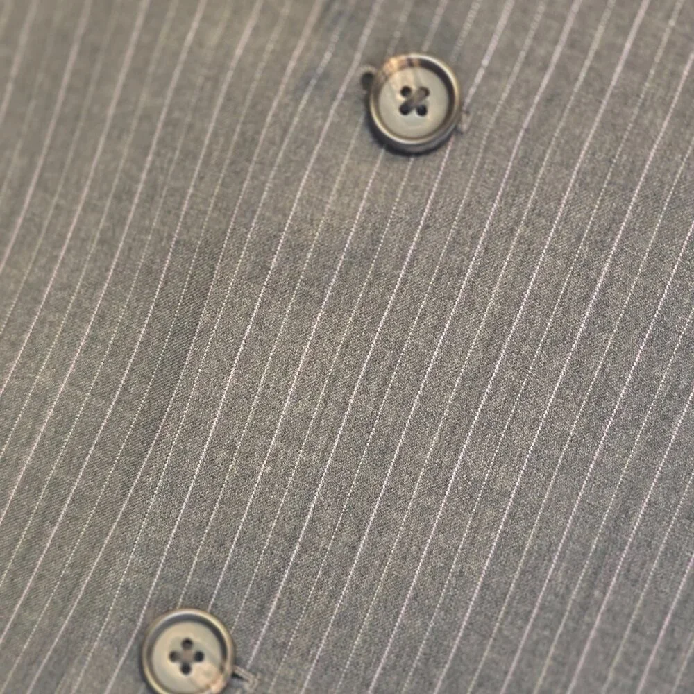 LAUREN RALPH LAUREN Men's Wool Charcoal Pinstripe Suit Jacket Blazer sz 42L